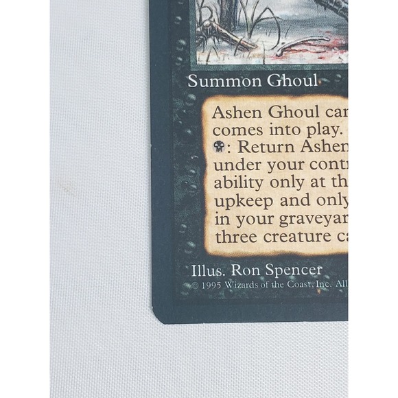 Ashen Ghoul Ice Age 1995 MTG Black Creature Old Border Vintage Card - Picture 6 of 10
